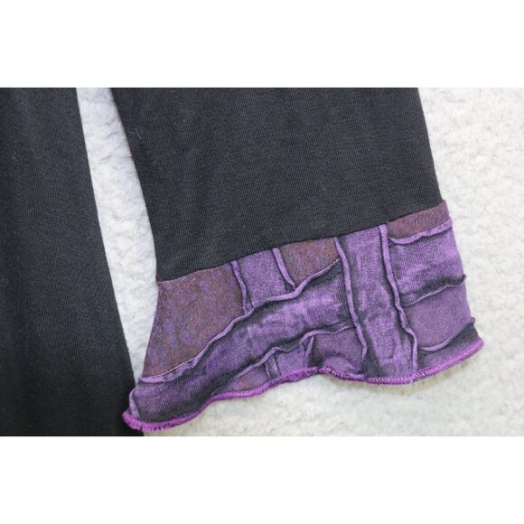 Parsley & Sage Purple and Black 3/4 Sleeve Dress-Size Large-BOHO-Whimsigoth - Picture 11 of 11